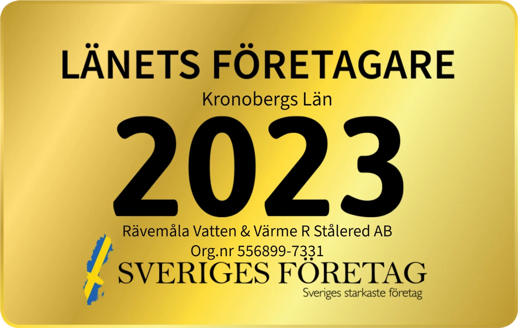 Länets Företagare 2023, Kronobergs län